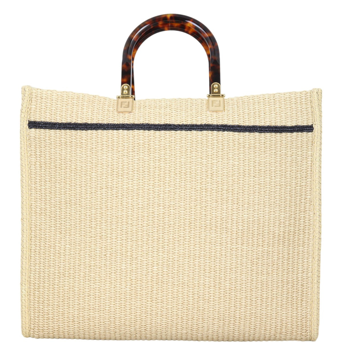 Fendi Sunshine Shopper Medium Raffia