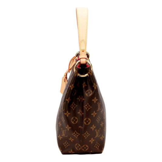 Louis Vuitton Graceful MM Monogram Canvas Hobo Shoulder Bag
