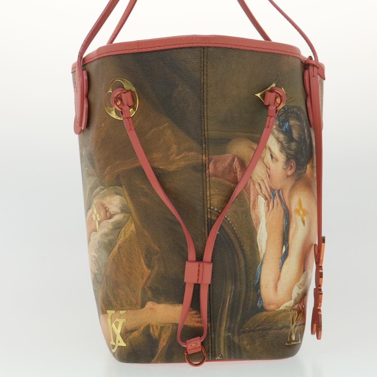 LOUIS VUITTON Masters Collection Neverfull MM Tote BOUCHER Pink M43357 LV lt759A