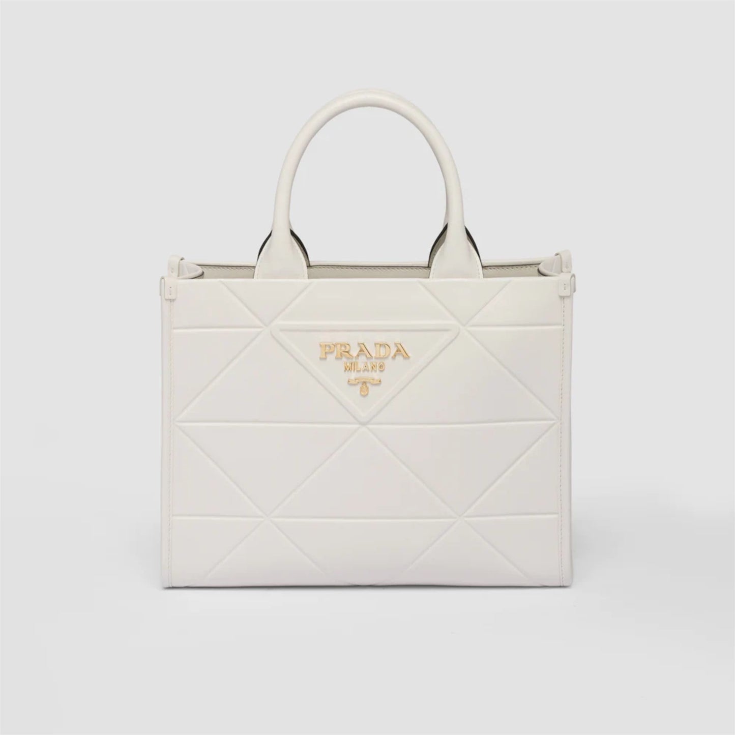 Small leather Prada Symbole bag with topstitching