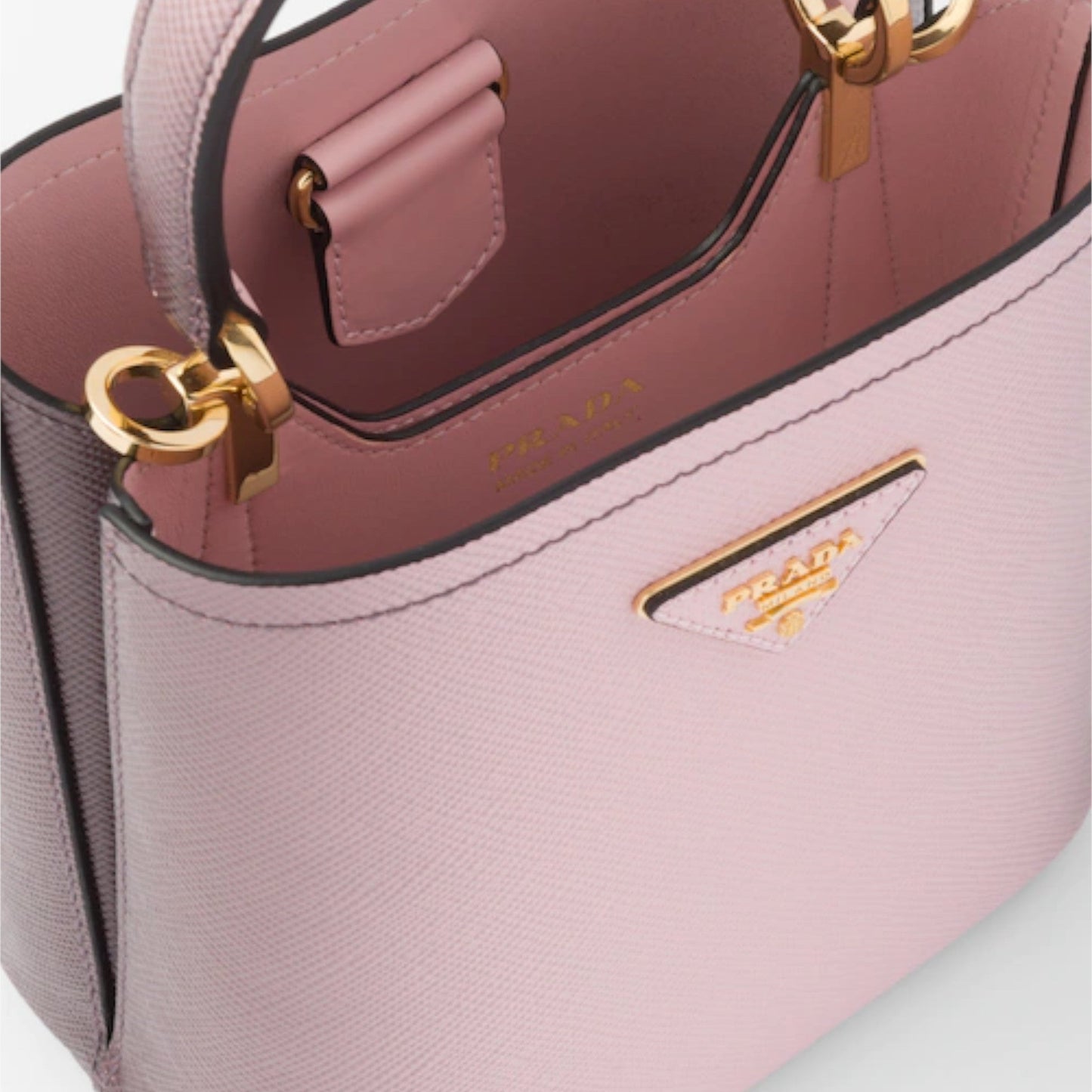 Small Prada Panier Saffiano leather bag