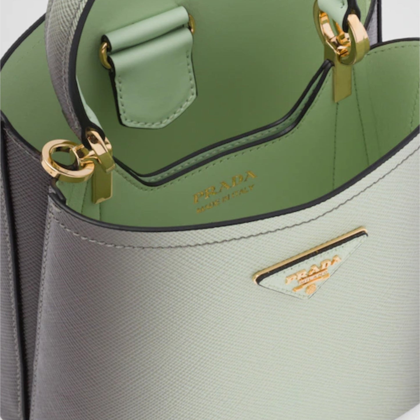 Small Prada Panier Saffiano leather bag