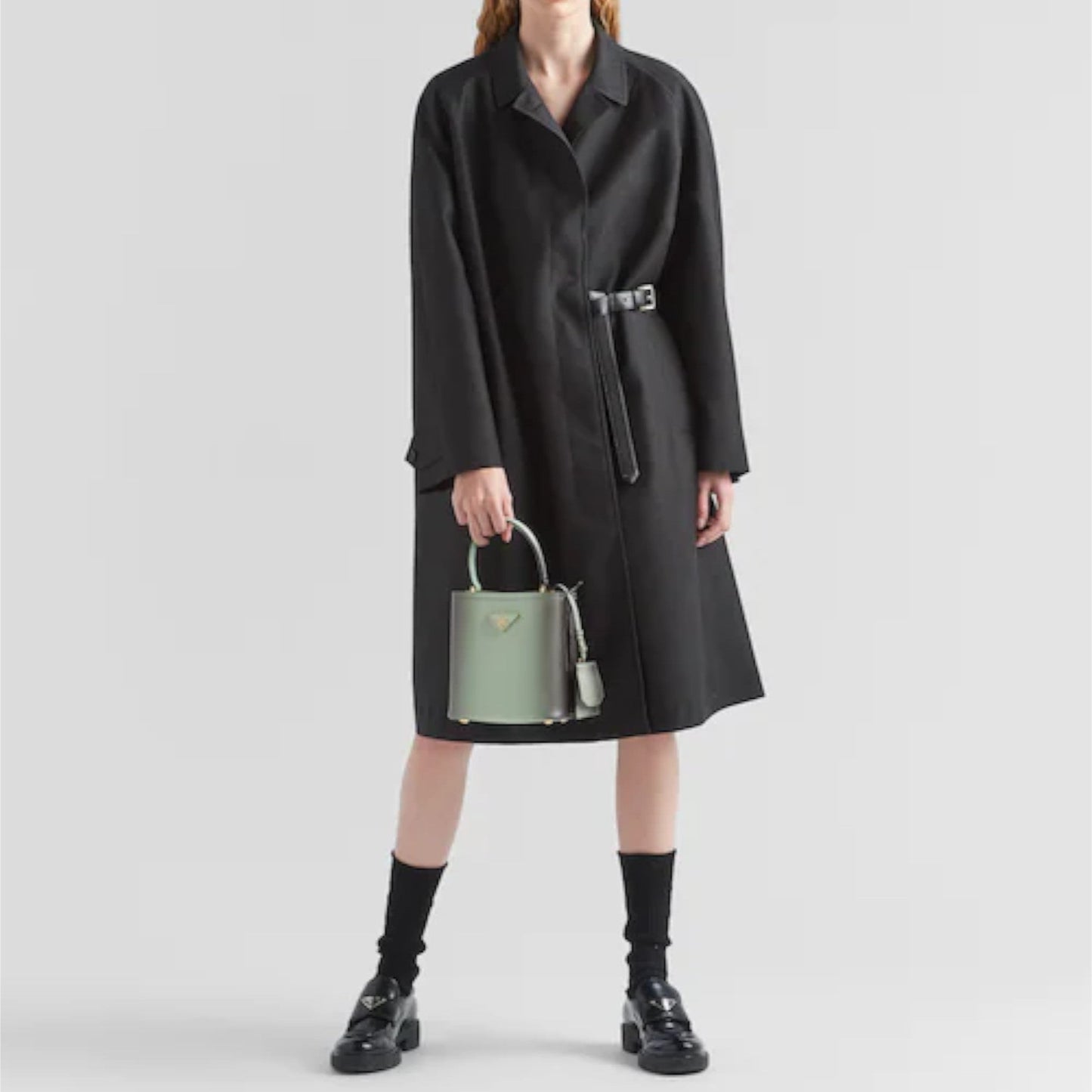 Small Prada Panier Saffiano leather bag