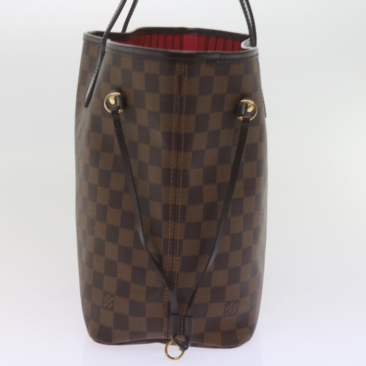 LOUIS VUITTON Damier Ebene Neverfull MM Tote Bag N51105 LV Auth S783