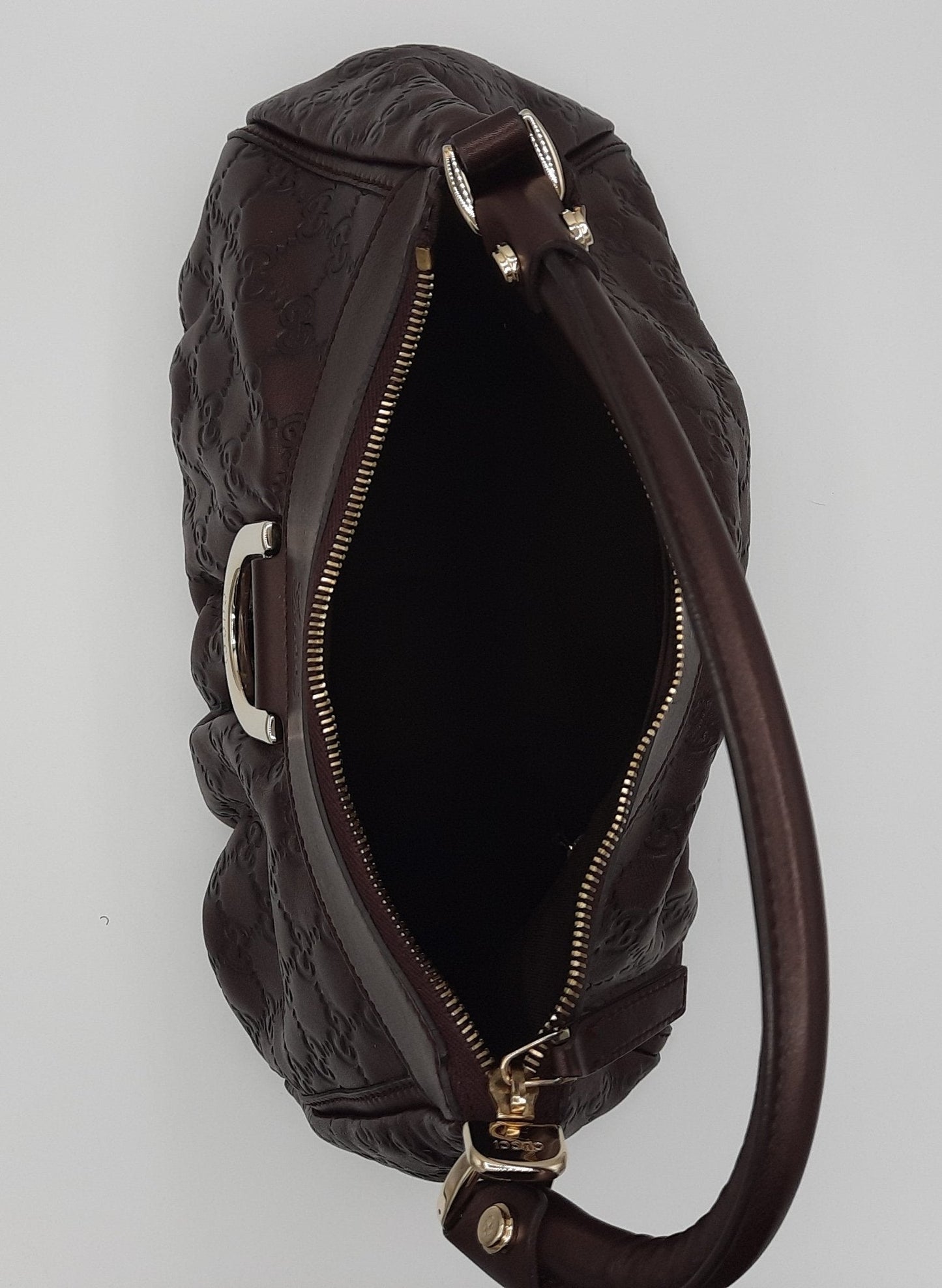 Guccissima D Burgundy Leather