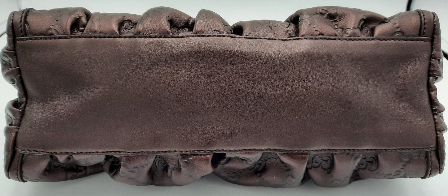 Guccissima D Burgundy Leather