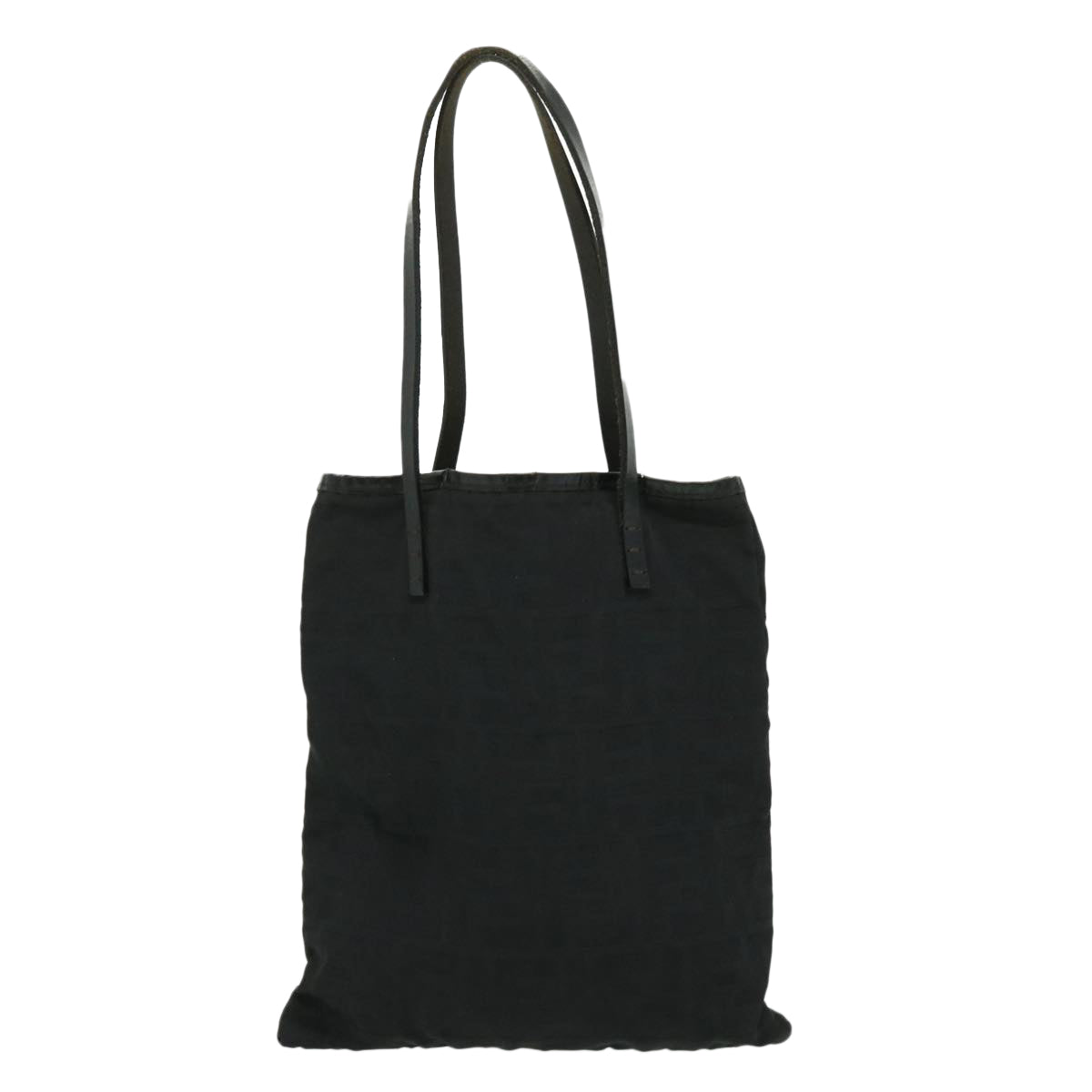 FENDI Zucca Canvas Tote Bag Nylon Black  ti664