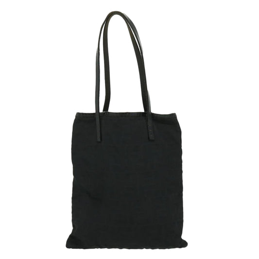 FENDI Zucca Canvas Tote Bag Nylon Black  ti664
