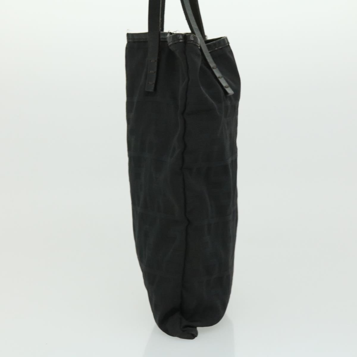 FENDI Zucca Canvas Tote Bag Nylon Black  ti664