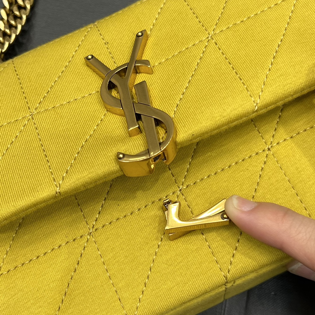 Top Quality Jamie Mini Chain Bag Yellow For Women, Women’s Bags 6.9in/17.5cm YSL
