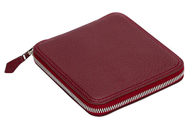 Hermes Burgundy Silky Pop Bag