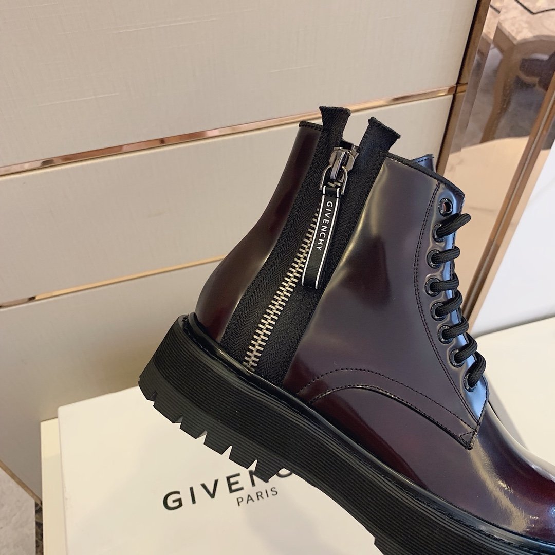 Givenchy Chunky LaTop Quality Up Ankle Boots Brown For Men GVC