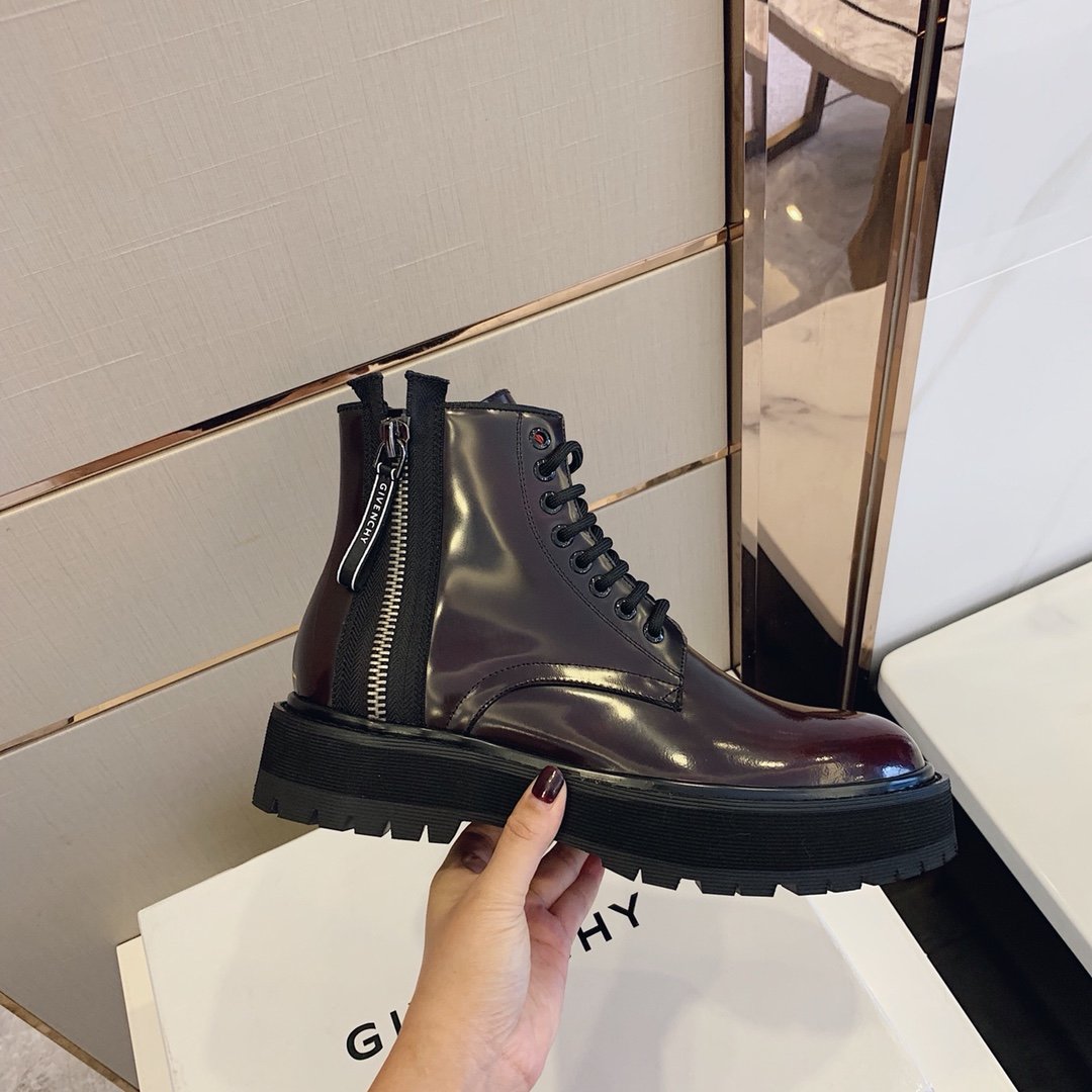 Givenchy Chunky LaTop Quality Up Ankle Boots Brown For Men GVC