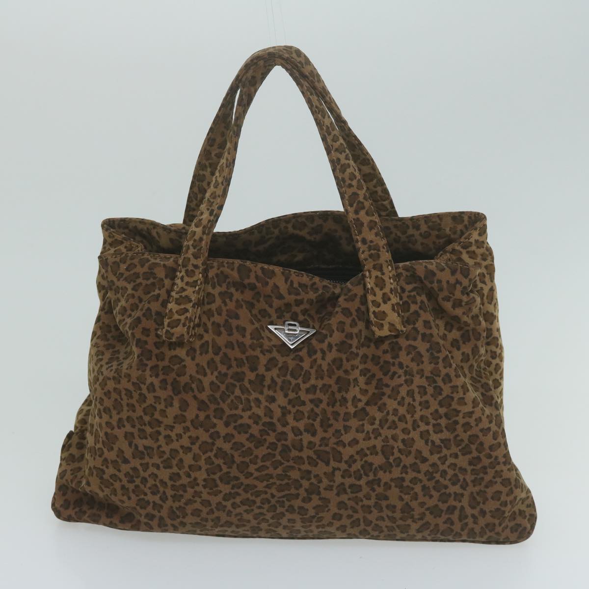 Luxury CELINE BOTTEGA VENETA Macadam Canvas Hand Bag PVC nylon 2Set Brown 10348