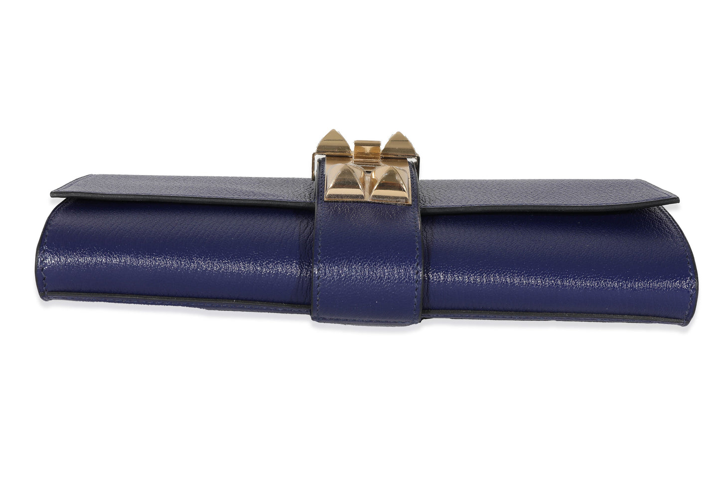 Hermès Hermes Bleu Encre Mysore Chevre Medor 23 PBHW